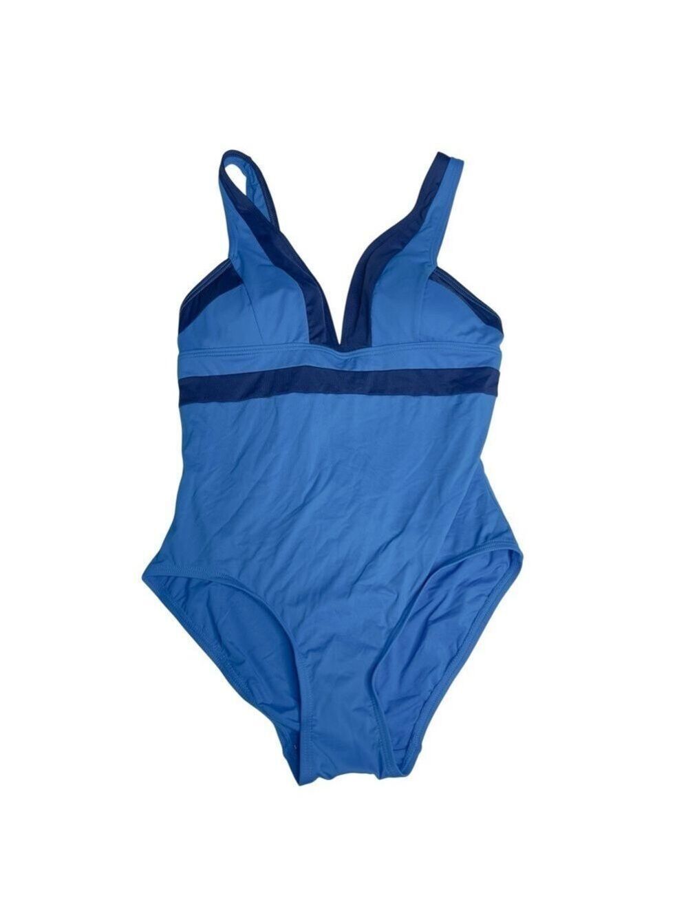 DKNY Blue One-Piece Swimsuit Size‎ 10 NWT - Picture 3 of 5